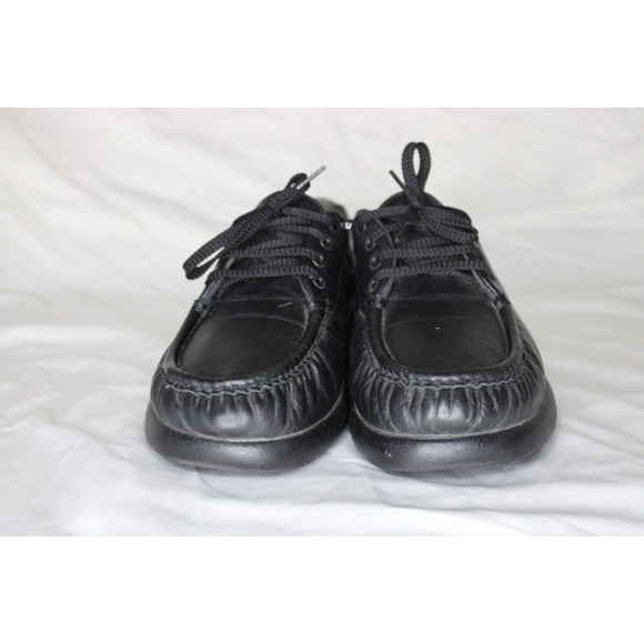 SAS Tripad Comfort Black Leather Moc Toe Oxford Lace Up Shoes Women's Size 9.5M - Picture 3 of 7